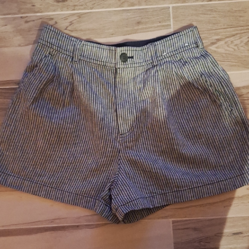 Uniqlo Navy Striped Women's Bermudas